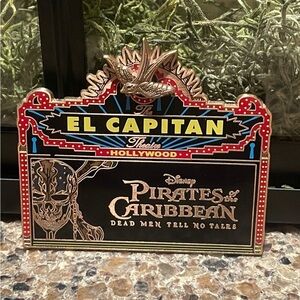 Disney pirates of the Caribbean dead men tell no tales El Capitan pin LE 400